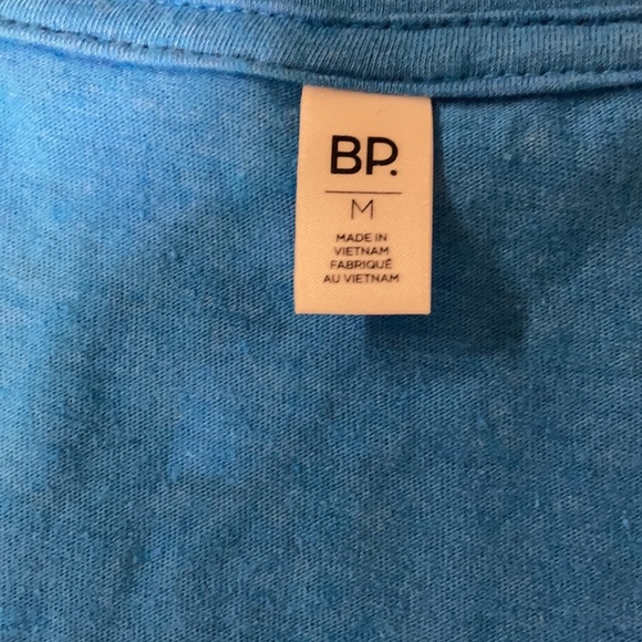 BP NORDSTROM OVERSIZED V NECK TEE cobalt BLUE available in sizes S and M cropped - Picture 5 of 6